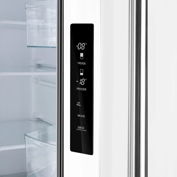 FORNO 2-Piece Appliance Package - 30-Inch Slide-In Induction Range and 30-Inch French Door Refrigerator in White with Antique Brass Handle FBDL-014-10CAUS
