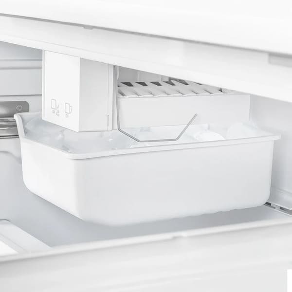 FORNO 2-Piece Appliance Package - 30-Inch Slide-In Induction Range and 30-Inch French Door Refrigerator in White with Antique Brass Handle FBDL-014-10CAUS