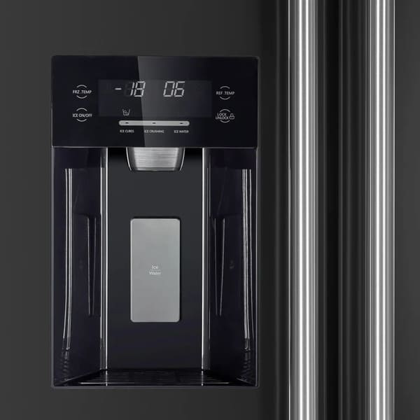 FORNO 2-Piece Appliance Package - 30-Inch Slide-In Induction Range and 36-Inch Side by Side Refrigerator with Water Dispenser in Black with Stainless Steel Handle FBDL-014-14CAUS