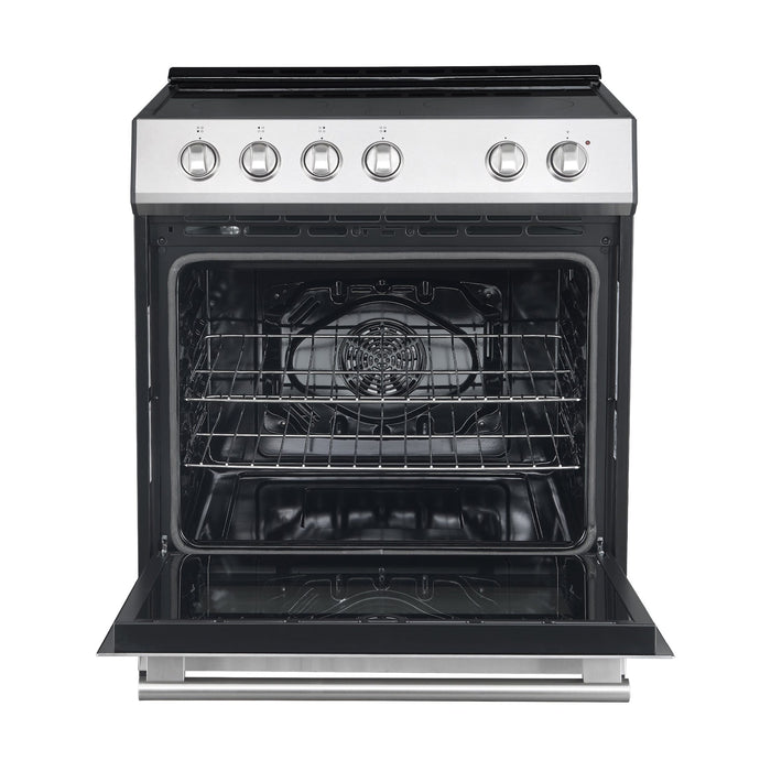 FORNO Premium 2-Piece Kitchen Bundle - Leonardo Espresso 30" Stainless Steel Range, 30" Stainless Steel Range Hood - FBDL-002-01CA