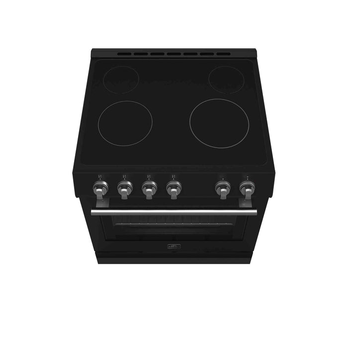 Forno Leonardo Espresso 30-Inch Black Electric Range, True Convection, Energy Efficient