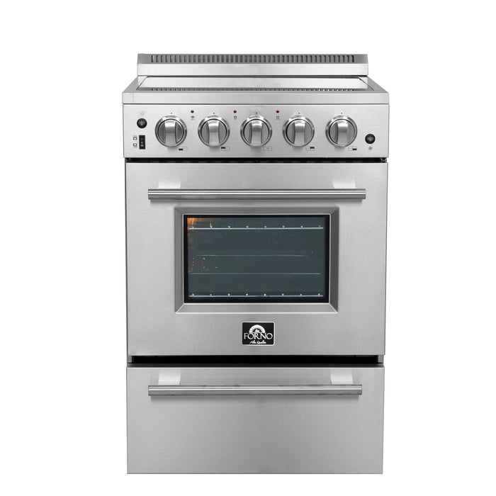 Forno Loiano 24-Inch Freestanding Electric Range, Canada Version, No Rotisserie Function, Plug and Cord Included