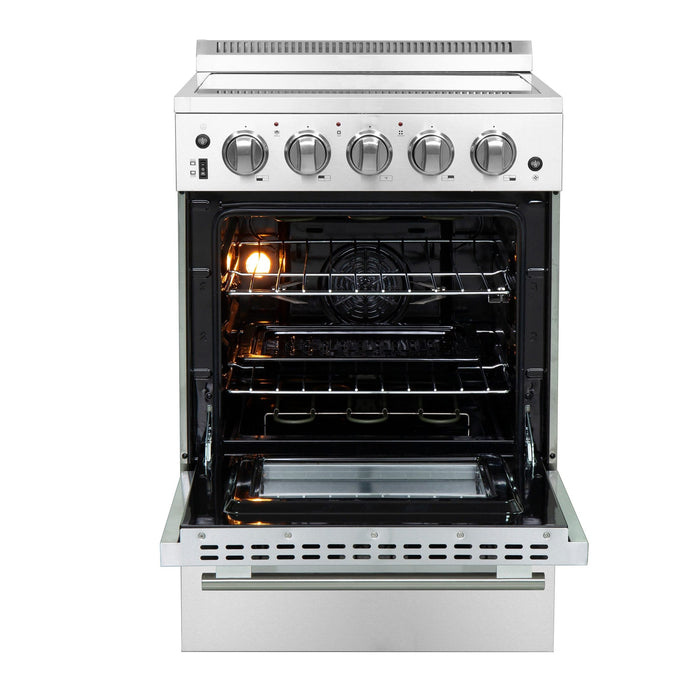 Forno Loiano 24-Inch Freestanding Electric Range, Canada Version, No Rotisserie Function, Plug and Cord Included