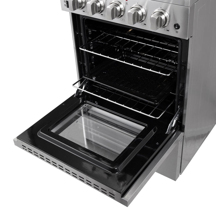 Forno Loiano 24-Inch Freestanding Electric Range, Canada Version, No Rotisserie Function, Plug and Cord Included