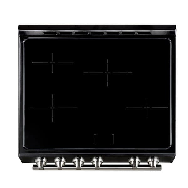 FORNO 2-Piece Appliance Package - 30-Inch Slide-In Induction Range and 30-Inch French Door Refrigerator in Black with Stainless Steel Handle FBDL-014-15CAUS