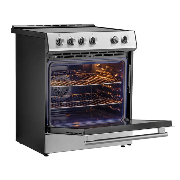FORNO 2-Piece Appliance Package - 30-Inch Induction Range and 36-Inch French Door Refrigerator in Stainless Steel FBDL-014-03CAUS
