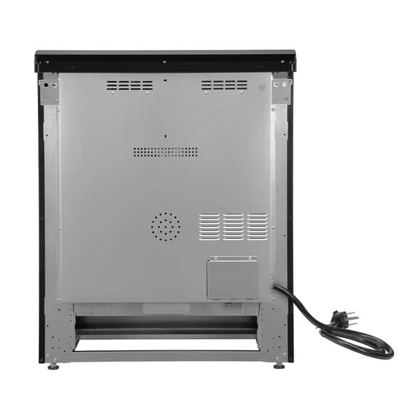 FORNO 2-Piece Appliance Package - 30-Inch Slide-In Induction Range and 31-Inch Bottom Freezer Door Refrigerator in Black with Antique Brass Handle FBDL-014-12CAUS
