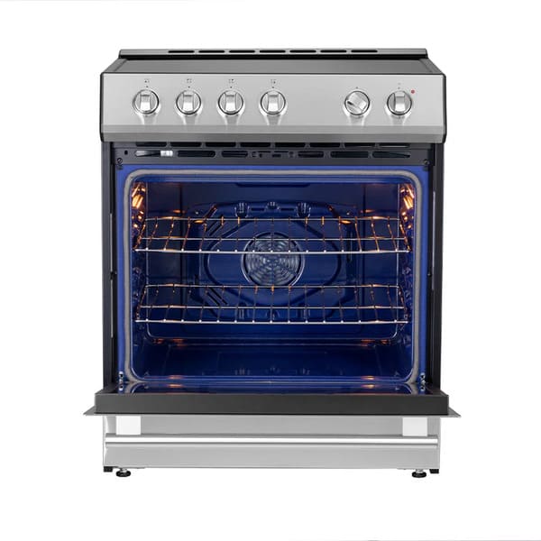 FORNO 2-Piece Appliance Package - 30-Inch Induction Range and 31-Inch Refrigerator, Left Hinge in Stainless Steel FBDL-014-02CAUS