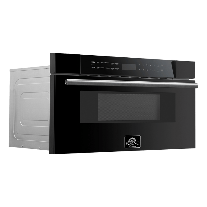 FORNO Capoliveri 30 Inch Stainless-Steel 1000 Watts Microwave Drawer 1.2 cu.ft. - FMWDR3000-30