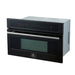 FORNO 2-Piece Kitchen Bundle - 30" Black Single Wall Oven (1333-30), 30" Black Microwave (3093-30)