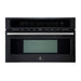 FORNO 2-Piece Kitchen Bundle - 30" Black Single Wall Oven (1333-30), 30" Black Microwave (3093-30)