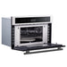 FORNO 2-Piece Kitchen Bundle - 30" Stainless Steel Single Wall (1333-30) Oven, 30" Stainless Steel Microwave (3093-30)