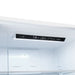 Close-up view of the control panel inside the Forno 31-inch left-hinge refrigerator in white, displaying digital temperature settings and touch controls for precise cooling management and user-friendly operation.