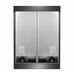 Rear view of the FORNO 60-inch built-in pro-style refrigerator from the 2-Piece Appliance Package, showing the appliance’s ventilation grilles, power connection access, and durable paneling designed for efficient installation and long-lasting performance.
