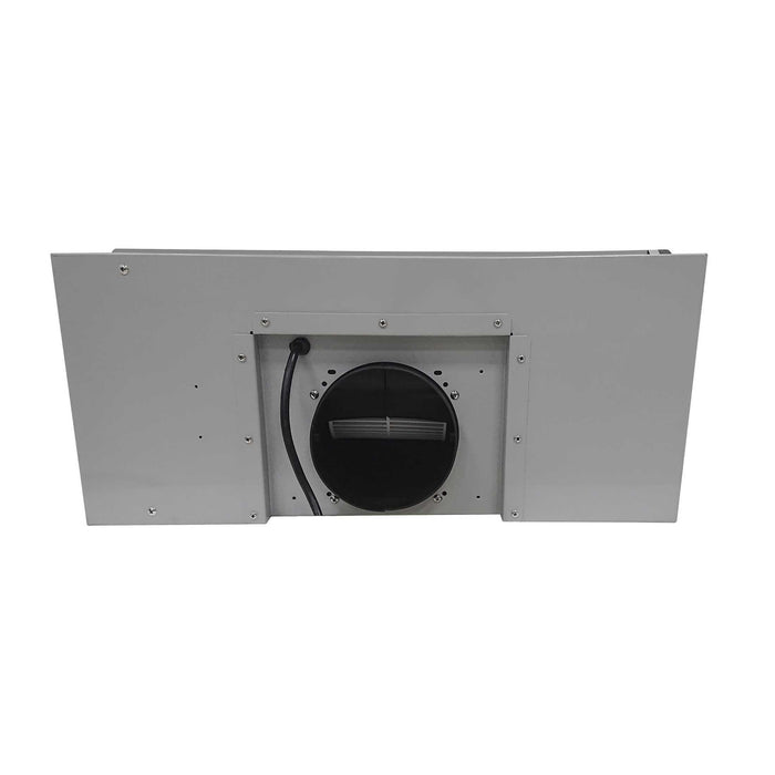 Forno Frassanito 36-Inch Recessed Range Hood, 450 CFM, Stainless Steel Baffle Filters, LED Lighting