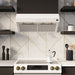 FORNO Premium 3-Piece Kitchen Bundle - Leonardo Espresso 30" White Range, 30" White Range Hood, 31" White Refrigerator - FBDL-001-03CA