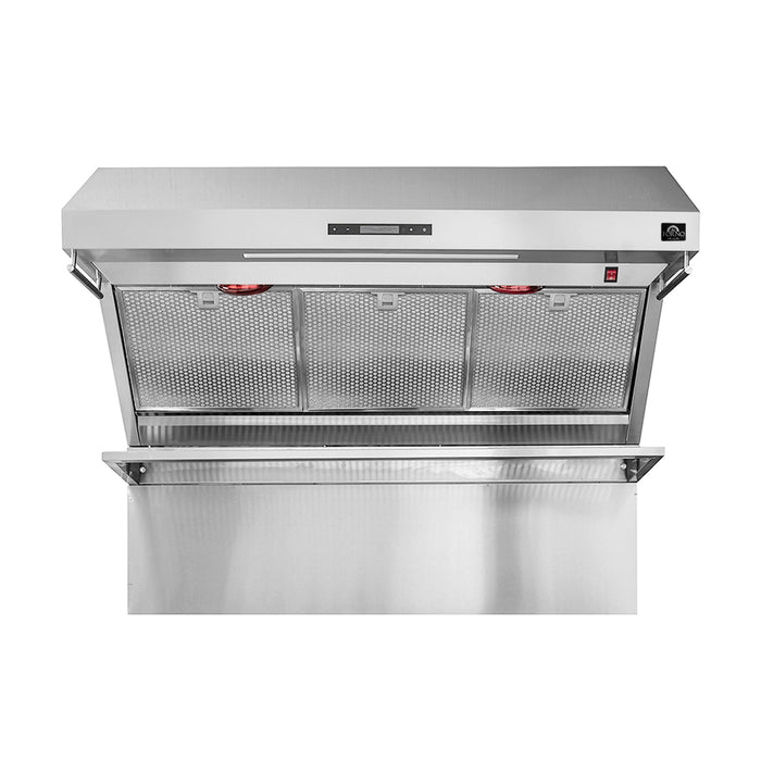 Forno Appliance Package - 48 Inch Dual Fuel Range, Wall Mount Range Hood, 60 Inch Refrigerator, FBDL-017-02US