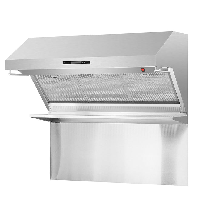 Forno Appliance Package - 48 Inch Gas Range, Wall Mount Range Hood, 60 Inch Refrigerator, FBDL-018-02US