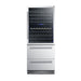 Forno Capraia 30-Inch Dual Temperature Zone Wine Cooler, Up to 144 Bottles, Two Refrigerated Drawers, Adjustable Temperature Zones