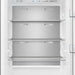 Interior view of FORNO Maderno Convertible Refrigerator-Freezer showing adjustable glass shelves and spacious stainless steel storage layout.