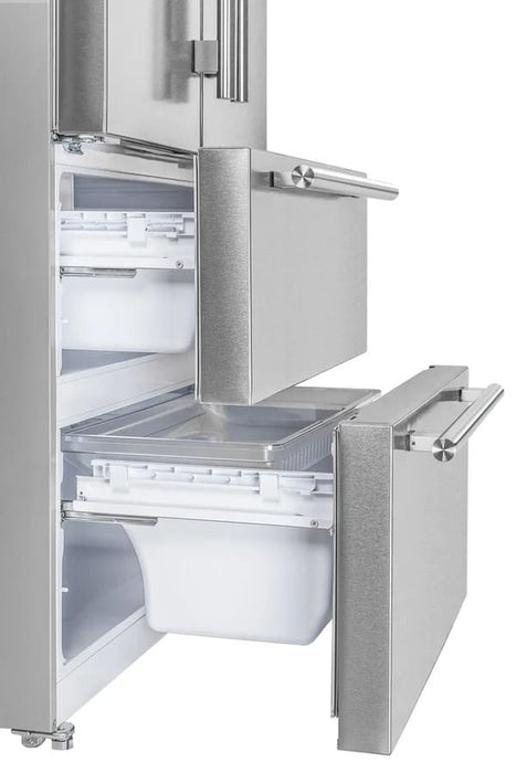 FORNO 2-Piece Appliance Package - 30-Inch Induction Range and 36-Inch French Door Refrigerator in Stainless Steel FBDL-014-03CAUS