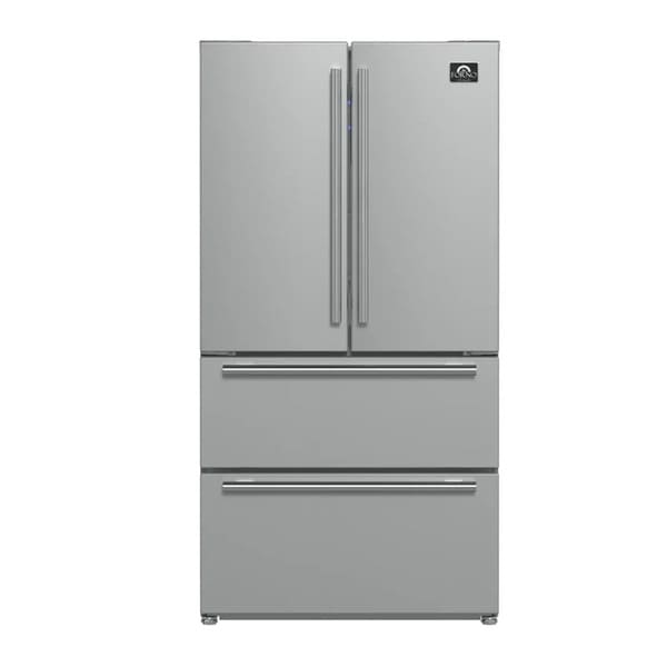 FORNO 2-Piece Appliance Package - 30-Inch Induction Range and 36-Inch French Door Refrigerator in Stainless Steel FBDL-014-03CAUS