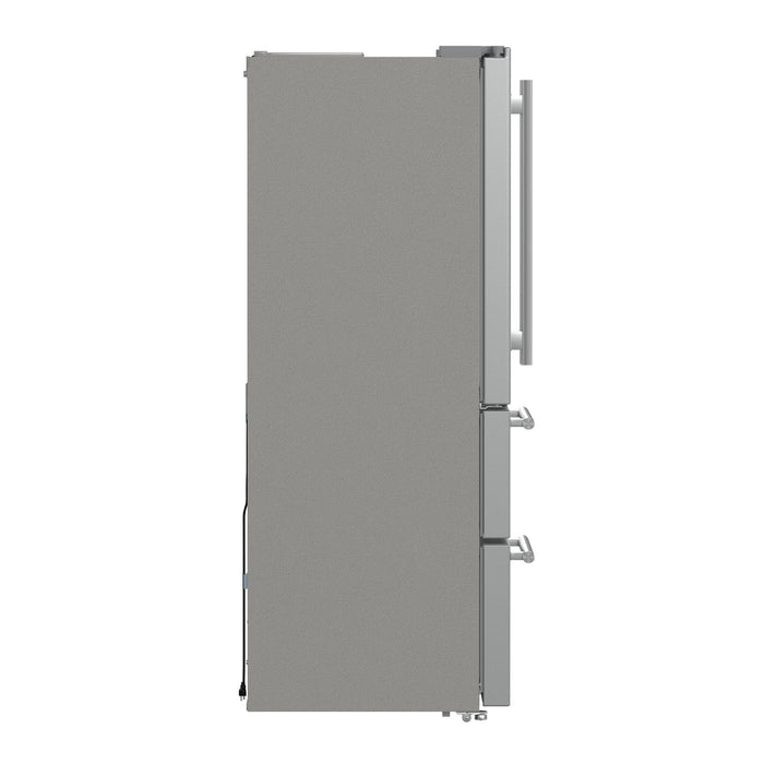 Forno Alta Moena 36-Inch French Door Refrigerator, 19.2 cu.ft, Counter Depth, Ice Maker, Stainless Steel Interior Panel, ENERGY STAR Certified