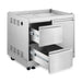 Cosmo 32 in. Newport Collection Grill Cabinet with Drawers, Tank Mount, Soft Roll Casters, Stainless Steel Frame - COS-GCN323SS