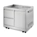 Cosmo 32 in. Newport Collection Grill Cabinet with Drawers, Tank Mount, Soft Roll Casters, Stainless Steel Frame - COS-GCN323SS
