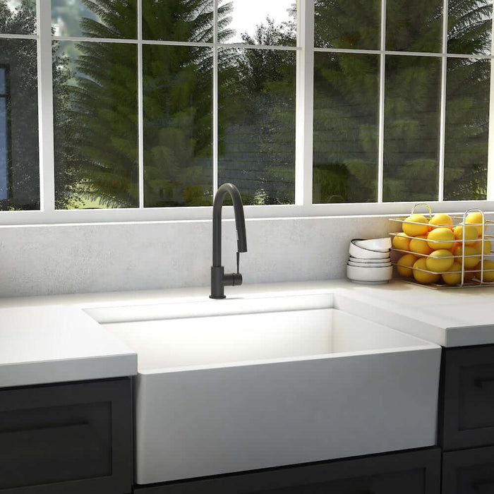 ZLINE Gemini Kitchen Faucet in Matte Black (GEM-KF-MB)