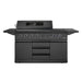 Cosmo 58 in. Newport Collection 6 Burner Propane Gas Grill, Side Griddle, Infrared Rotisserie, Knob LEDs, Matte Black - COS-GGFN587GBK