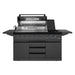 Cosmo 58 in. Newport Collection 6 Burner Propane Gas Grill, Side Griddle, Infrared Rotisserie, Knob LEDs, Matte Black - COS-GGFN587GBK