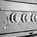Cosmo 58 in. Newport Collection 6 Burner Propane Gas Grill, Side Griddle, Infrared Rotisserie, Knob LEDs, Stainless Steel - COS-GGFN587GSS