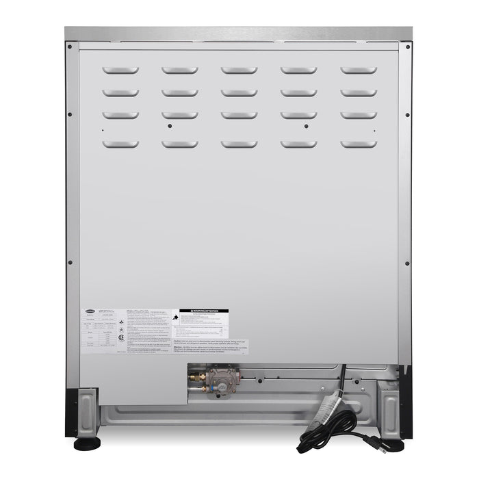 Cosmo 30 in. Lumin Collection 4.8 cu. ft. Gas Range with 4 Sealed Burners and Convection Oven in Stainless Steel - COS-GRC304KB