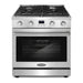 Cosmo 30 in. Lumin Collection 4.8 cu. ft. Gas Range with 4 Sealed Burners and Convection Oven in Stainless Steel - COS-GRC304KB