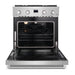 Cosmo 30 in. Lumin Collection 4.8 cu. ft. Gas Range with 4 Sealed Burners and Convection Oven in Stainless Steel - COS-GRC304KB