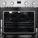 Cosmo 30 in. Lumin Collection 4.8 cu. ft. Gas Range with 4 Sealed Burners and Convection Oven in Stainless Steel - COS-GRC304KB