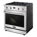 Cosmo 30 in. Lumin Collection 4.8 cu. ft. Gas Range with 4 Sealed Burners and Convection Oven in Stainless Steel - COS-GRC304KB