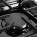 Cosmo 36 in. Lumin Collection 6.1 cu. ft. Gas Range with 6 Sealed Burners and Convection Oven in Matte Black - COS-GRC366KB-BK