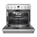 Cosmo 36 in. Lumin Collection 6.1 cu. ft. Gas Range with 6 Sealed Burners and Convection Oven in Stainless Steel - COS-GRC366KB