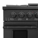 Cosmo 48 in. Vista Collection 6.6 cu. ft. Double Oven Gas Range, 8 Burners, LED Panel, Cast Iron Grates, Matte Black - COS-GRP486G-BK