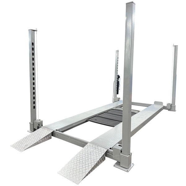 NOS10000 Four Post Lift with Lightweight Aluminum Ramps