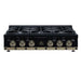 Forno - 36" Rangetop, 6 burners, in black with copper Trim