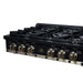 Forno - 36" Rangetop, 6 burners, in black with copper Trim
