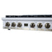 Forno - 36" Rangetop, 6 burners, in white with copper Trim