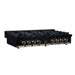 Forno - 48" Rangetop, 8 burners, in black with copper Trim