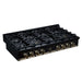 Forno - 48" Rangetop, 8 burners, in black with copper Trim