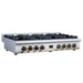 Forno - 48" Rangetop, 8 burners, in white with copper Trim