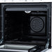 Forno Breno 24 Inch Freestanding Gas Range in White with Antique Brass, Compact Design