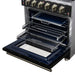 Forno Massimo 30-Inch Black Freestanding Gas Range, 5 Burners, True Convection Oven